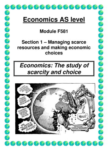 Ocr A Level Economics Unit 1 Booklet 1 Teaching Resources