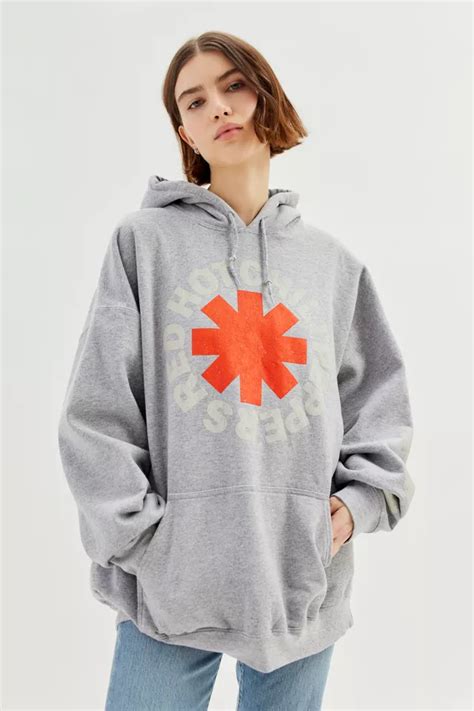 Red Hot Chili Peppers Oversized Hoodie Sweatshirt Urban Outfitters