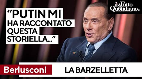 Berlusconi Racconta Una Barzelletta Di Putin Imbarazzo In Sala YouTube