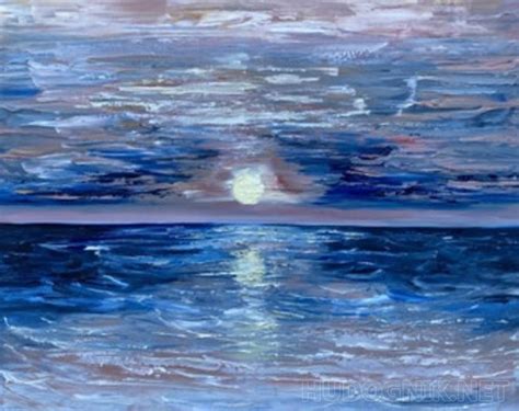 Картина Ночное море. Размеры: 50x40, Год: 2023, Цена: 42000 рублей ...