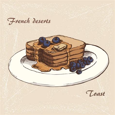 French Toast Drawing