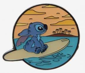 Stitch Surfing Hot Topic Lilo Stitch Loungefly Disney Pin
