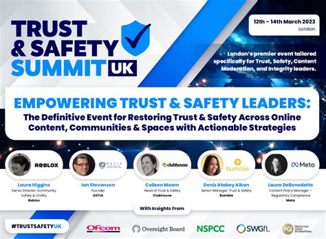 Trust And Safety Summit Agenda Trust And Safety