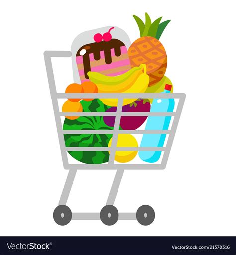 Full Shopping Cart Clipart