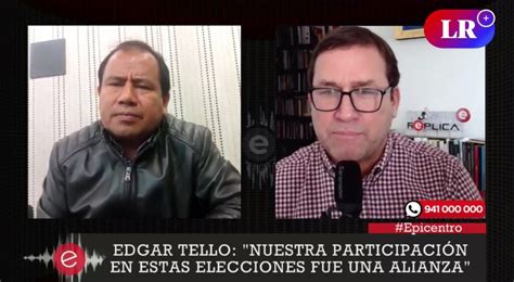 Edgar Tello sobre renuncia de Bellido Las reglas democráticas permiten