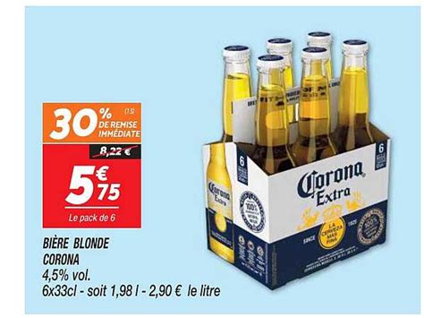 Promo Bi Re Blonde Corona Chez Netto Icatalogue Fr