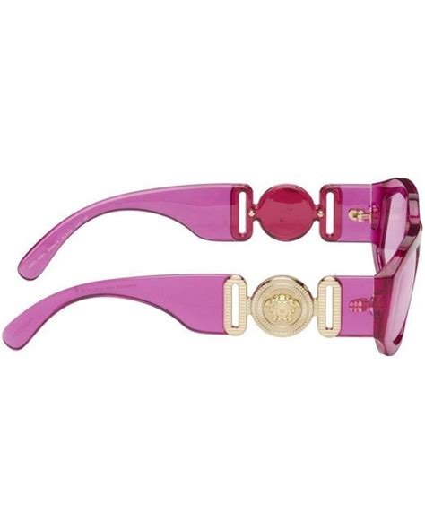 Versace Pink Medusa Biggie Sunglasses In Black Lyst