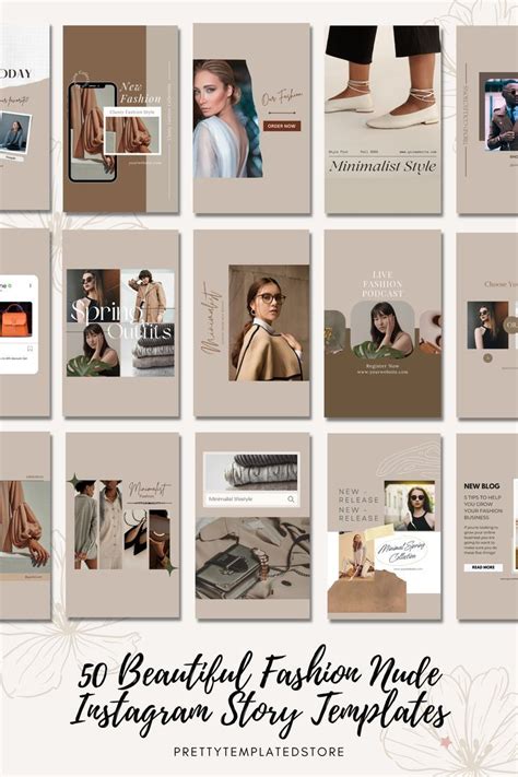 Paper Party Supplies Paper Nude Instagram Story Posts For Ecommerce Store Canva Editable