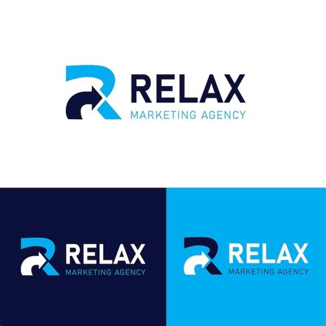 premium vector relax marketing agency minimalist icon related logo