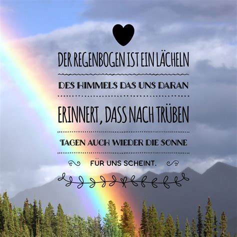 Regenbogen Zitate Spr Che