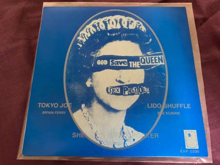 Sex Pistols God Save The Queen Vinyl Blue Marbled Rpm More R