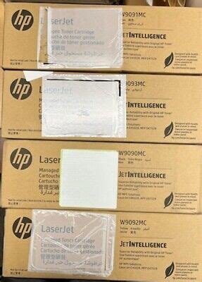 Set 4 Genuine Sealed HP W9090MC W9091MC W9092MC W9093MC Toner NEW EBay