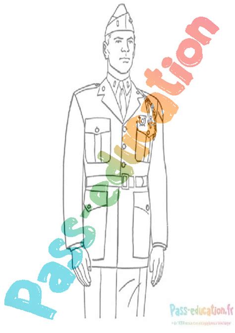 Coloriage Militaire Gratuit Imprimer Dessins D Taill S Pour Enfants