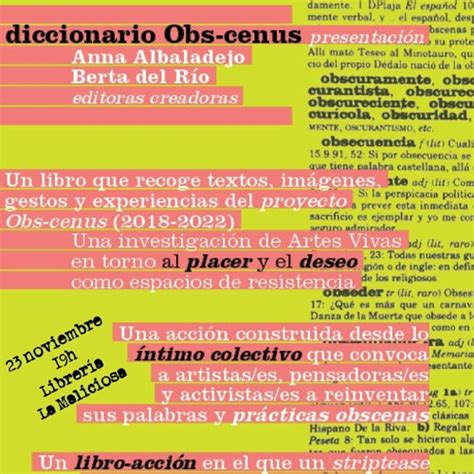 Stream Presentaci N Del Diccionario Obs Cenus Un Libro Acci N By