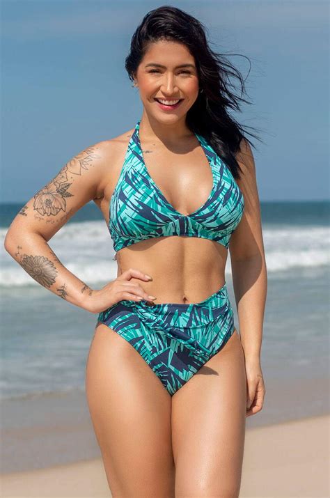 Conjunto Biquíni Frente Única Bojo Removível e Calcinha Hot Pants Marinho a partir de R