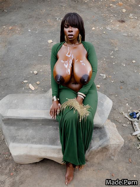 Porn Image Of Fantasy Titjob Gigantic Boobs Big Balls Big Hips Close Up Created By AI