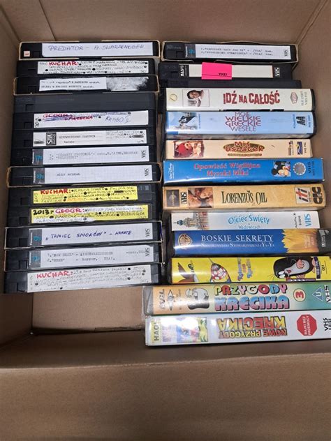 Kolekcja Kaset Vhs Video Nagrania Lata Sztuk Wa Brzych Olx Pl