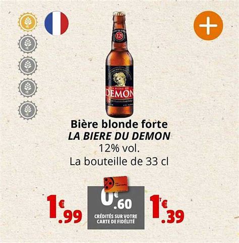 Promo Bi Re Blonde Forte La Bi Re Du D Mon Chez Coccinelle Supermarch Icatalogue Fr