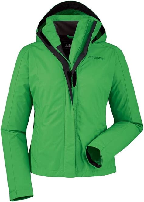 Sch Ffel Damen Regenjacke Gr N Amazon De Bekleidung