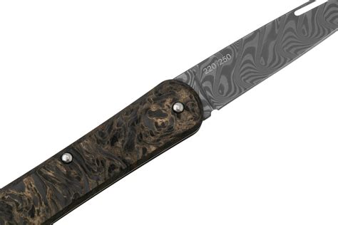 Fox Vulpis FX-VPDAM130-MGO Damaststahl Super Clean Balbach Damast, Dark