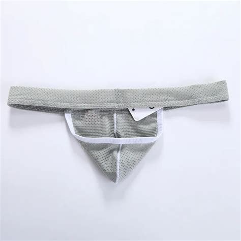 Hommes Sexy Jockstrap Mesh Trou G Strings Thongs Sissy Sous V Tements Jock Strap Gay Thong Poche