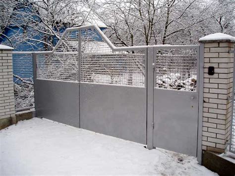 Дачные ворота, каркас ворот, сварные ворота. Цены, монтаж СПБ| Пятый Фасад.