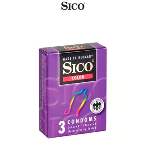 3 préservatifs Sico COLOUR EZ Pleasure Sex Shop