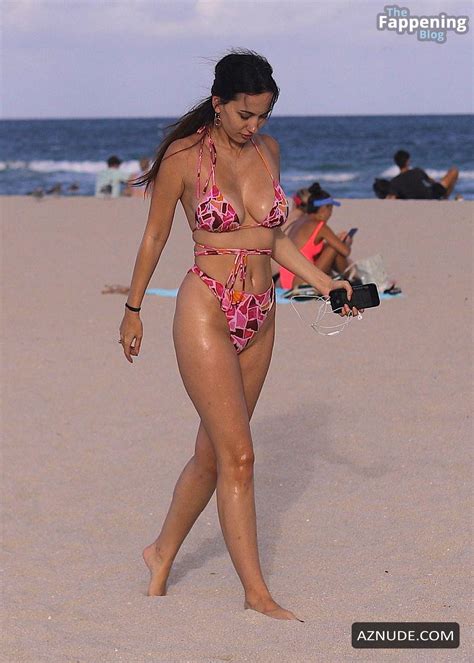 Iva Kovacevic Sexy Shows Off Her Stunning Body And Ass Wearing A Hot Pink Bikini At The Beach In