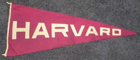 Circa 1910 S Harvard University Sewn Letter Pennant