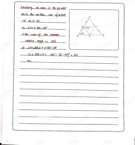 solved  triangle  divided   smaller triangles