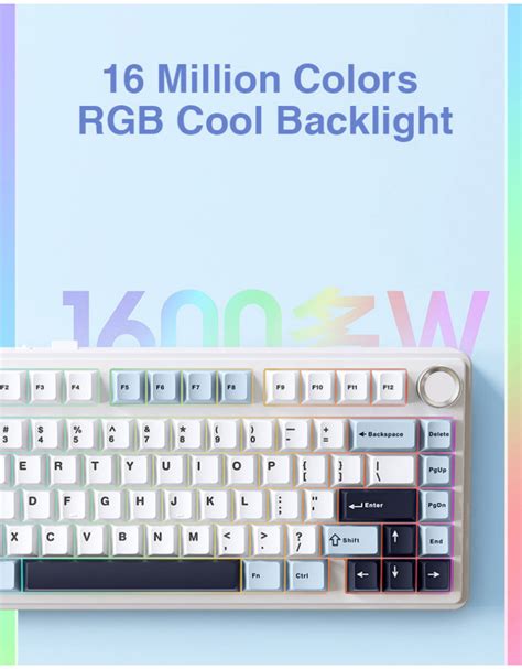 AULA F Mechanical Keyboard Key RGB Tri Mode Wired Bluetooth G Gasket Structure Hot