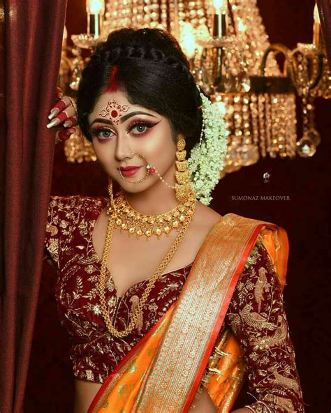 Beautiful Women Pictures Long Hair Indian Girls Bengali Bridal Makeup