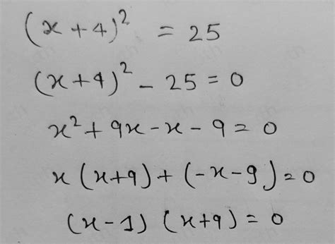 Solved Solve The Following Quadratic Equation 25 A And [math]