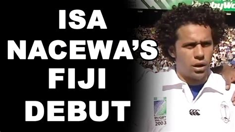 Isa Nacewa S Fiji Debut YouTube