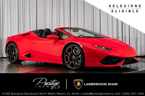 Used 2017 Lamborghini Huracan Spyder LP 610 4 North Miami Beach FL