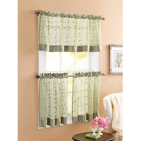 2024 Popular Sage Green Kitchen Curtains