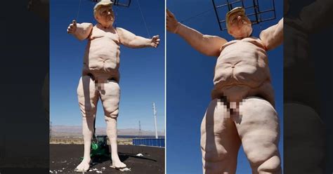 Trump S 43 Foot Naked Statue Sparks Outrage Is He Ready To Sue