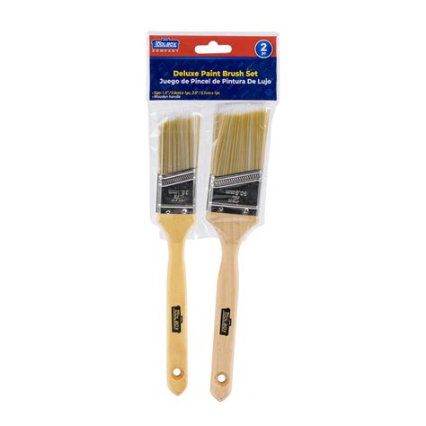 Wholesale 2pc Paint Brush Set W Wooden Handle