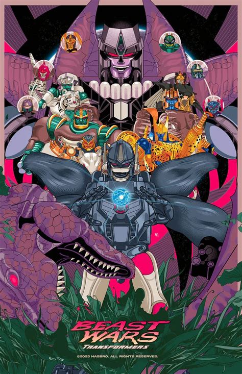 Beast Wars Transformers By Vincent Aseo Poster Pirate