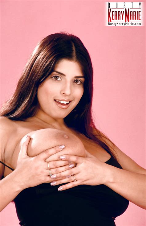 Chubby Brunette MILF Kerry Marie Flaunts Massive All Natural Pornstar Tits Porn Pictures XXX