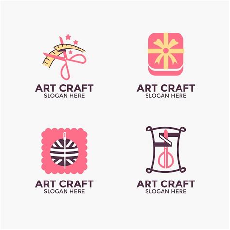 Premium Vector Handmade Craft And Knitting Vector Logo Design