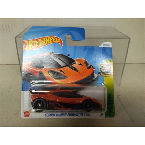 GORDON MURRAY AUTOMOTIVE T 50s ORANGE 7 10 EXOTICS 1 64 HOT WHEELS BCN STOCK CARS