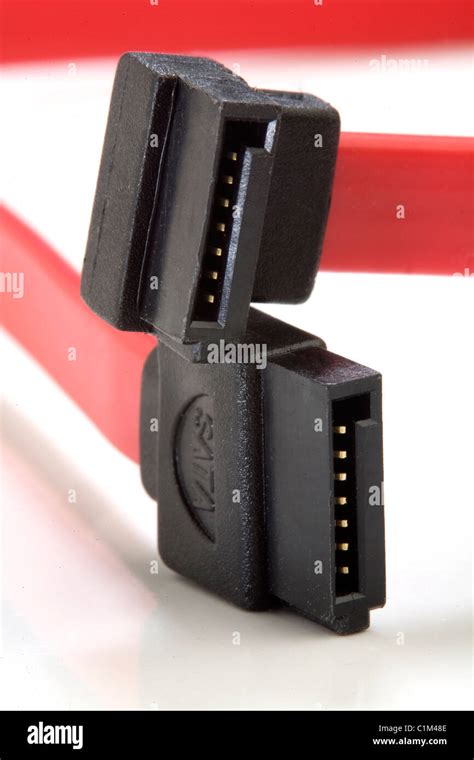 sata cable connectors stock photo alamy