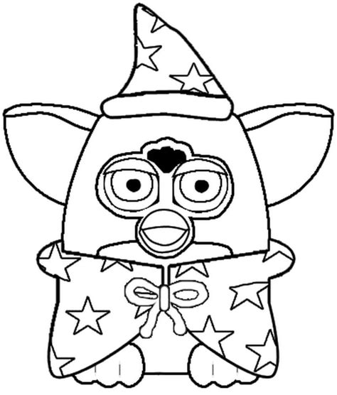 Furby Coloring Pages Print For Free Fantastic Animals