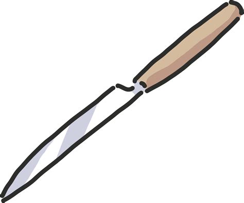 Kitchen Items Knife Cartoon Style 28800006 Png