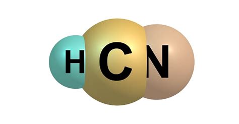 Cianeto De Hidrogenio - Vetores de Estrutura Molecular Do Cianeto De Hidrogênio Isolada No ...