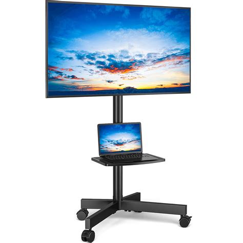 Rfiver Mobile TV Cart for 23-60 Inch LCD LED Flat Panel Curved Screen