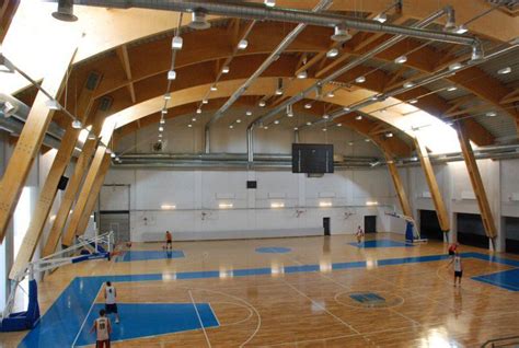 спортивный зал из БКДК Community Space, Wood Structure, Basketball ...
