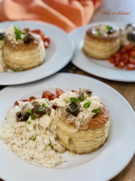 Vol au vent au poulet et morilles Diet Délices Recettes dietétiques