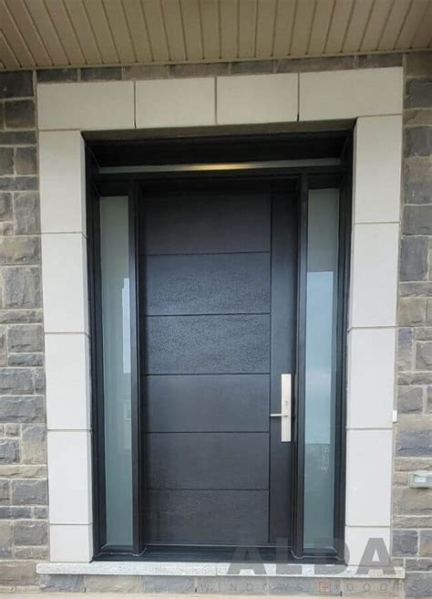 black entry doors single  double entry doors alda doors